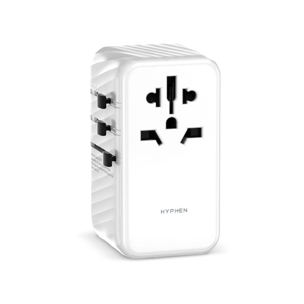 Hyphen Chargepoint GAN Universal Travel Adaptor 100W - White(HTA-G100WWH0260)