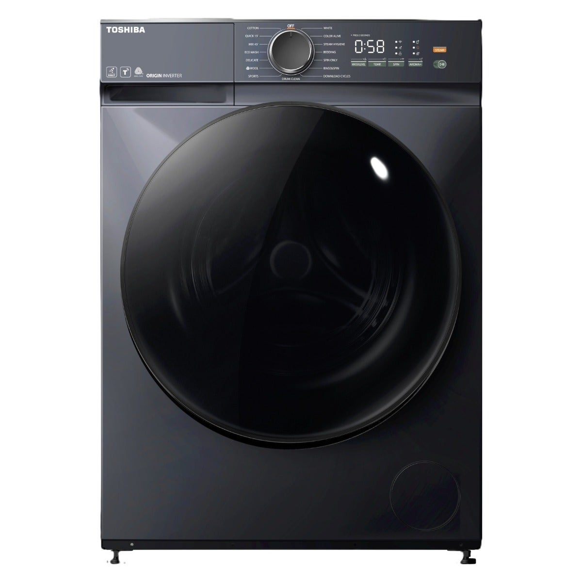 Toshiba Front Load Washer 8kg - Morandi Grey (TW-T21BU90UWB(MG))