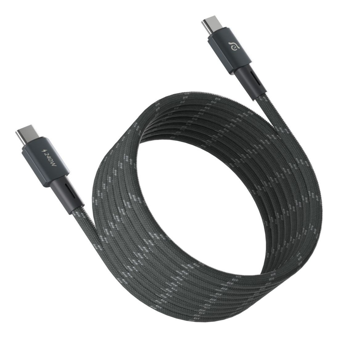 Adam elements CASA MP200 USB-C to USB-C 240W Magnetic Charging Cable 2m - Gray (ACBADMP200GY)