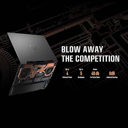 Asus , Ryzen 7 - 6800H, 16 GB RAM, 512 GB SSD, NVIDIA GeForce RTX 3050 4 GB Graphics, 17.3 Inch FHD Laptop, Jaeger Gray (FA707RC-HX006W) - Image 3