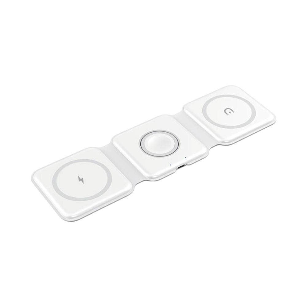 Bigben 3-in-1 MagSafe Charger, White (FPMSINDUC3EN1W)