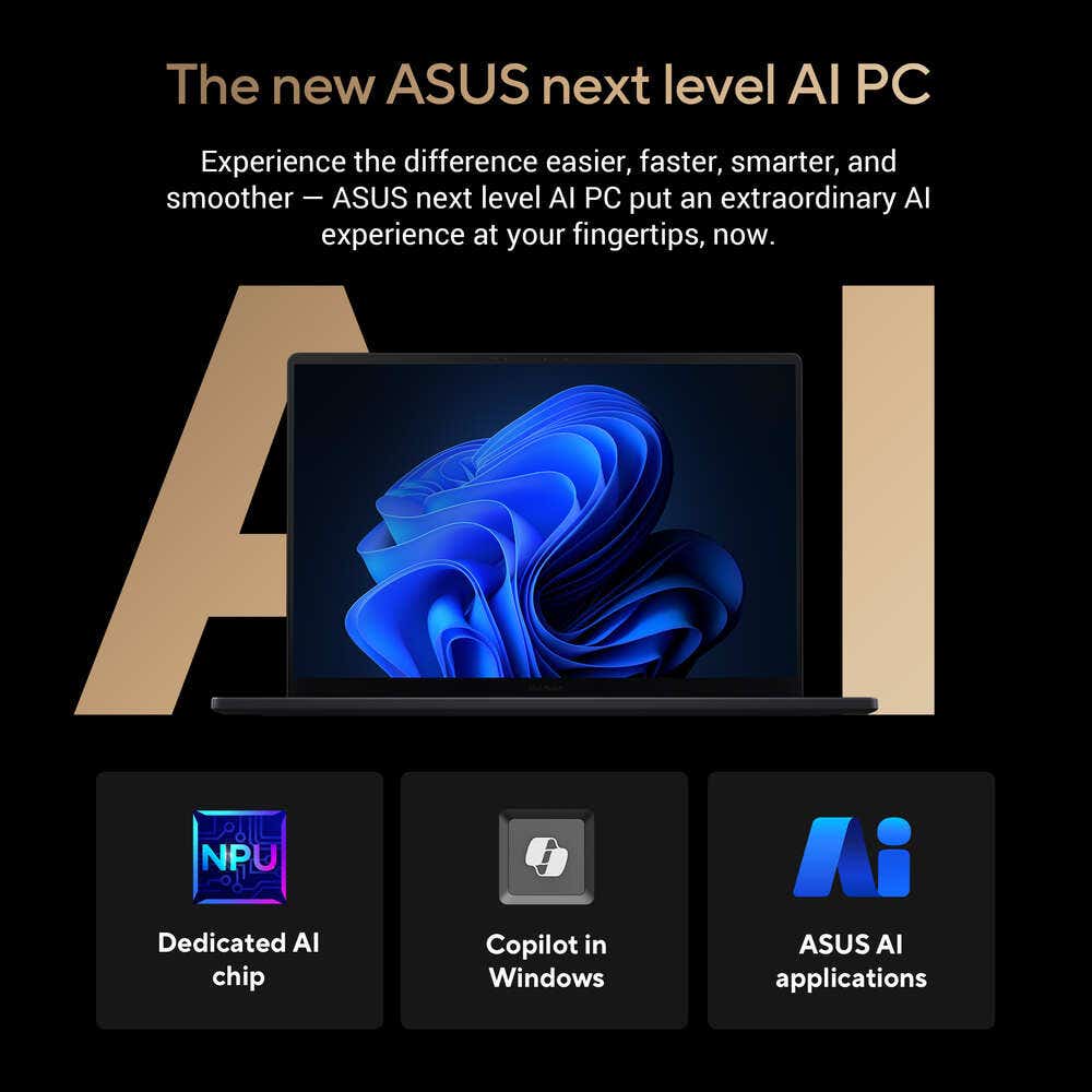 ASUS ProArt P16 AI Laptop H7606WV-ME088X AMD Ryzen AI R9-HX370 32GB RAM 2TB SSD NVIDIA GeForce RTX 4060 8GB Graphics 16" 4K(3840x2400) OLED Windows 11 Home with Copilot Key - Nano Black - Image 3