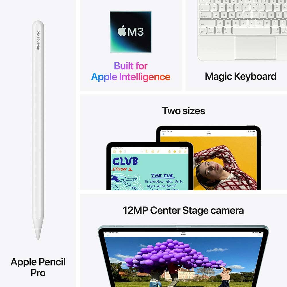 Apple iPad Air (2025) 13-inch M3 Chip WiFi + Cellular, Blue, 128 GB - Image 5