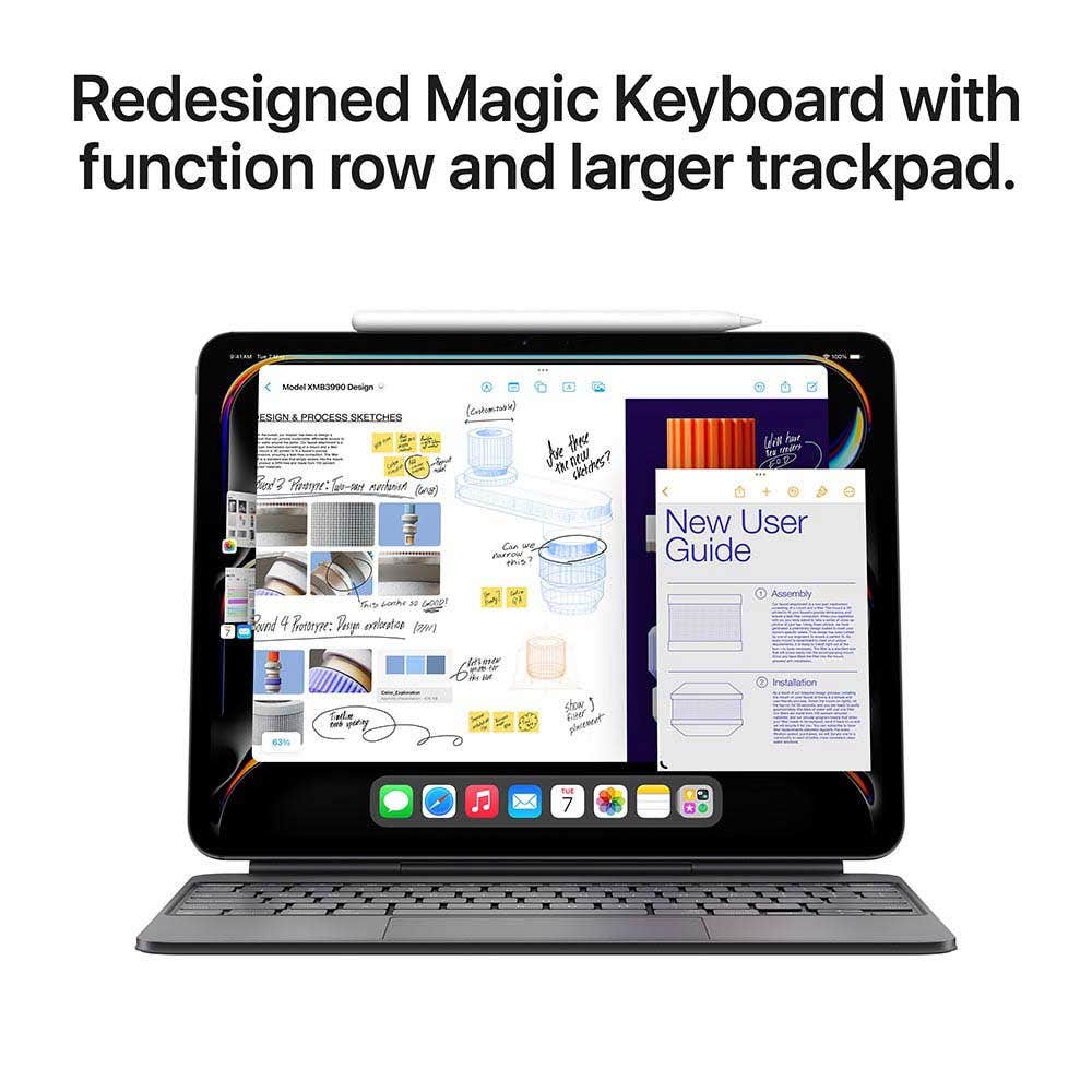 13-inch iPad Pro M4 Chip WiFi 256GB with Standard Glass - Space Black (MVX23AB/A) - Image 8