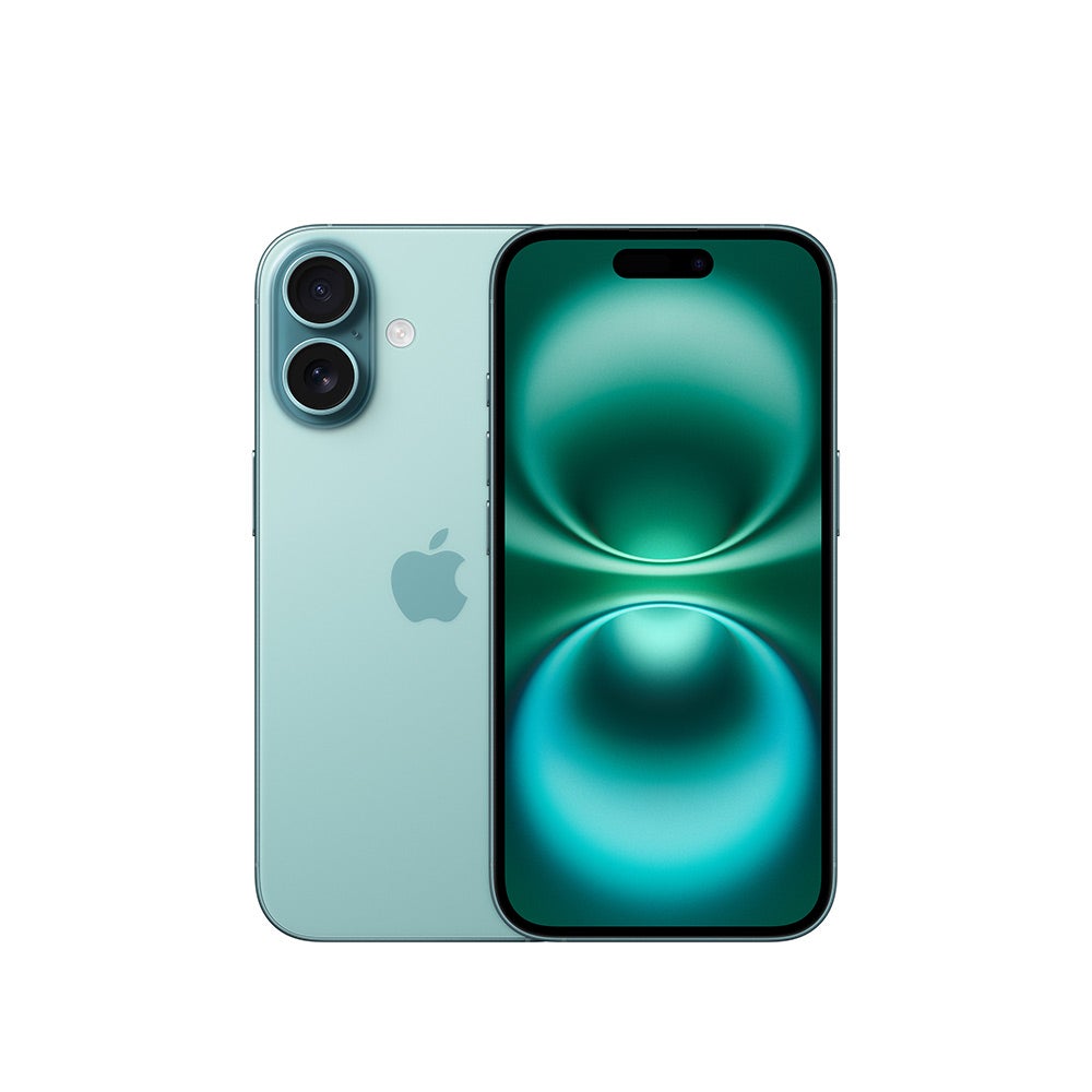 Apple iPhone 16 Smartphone, Teal, 128 GB