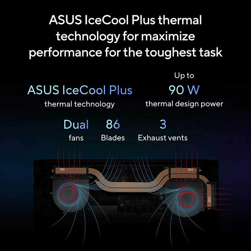 ASUS Intel Core i9-13900H 16GB 512GB NVIDIA GeForce RTX 4050 6GB Graphics 15.6" Ultrabook - Quiet Blue (K6502VU-OLEDI9B) - Image 5