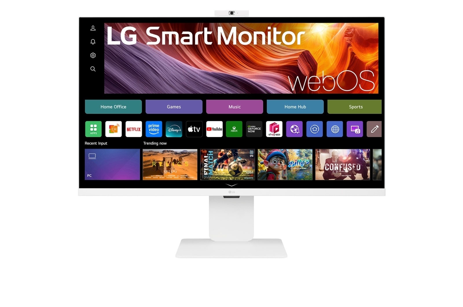 LG 32-Inch 4K UHD IPS Smart Monitor with WebOS & Webcam – White (LG-32U850SA-W) - Image 4