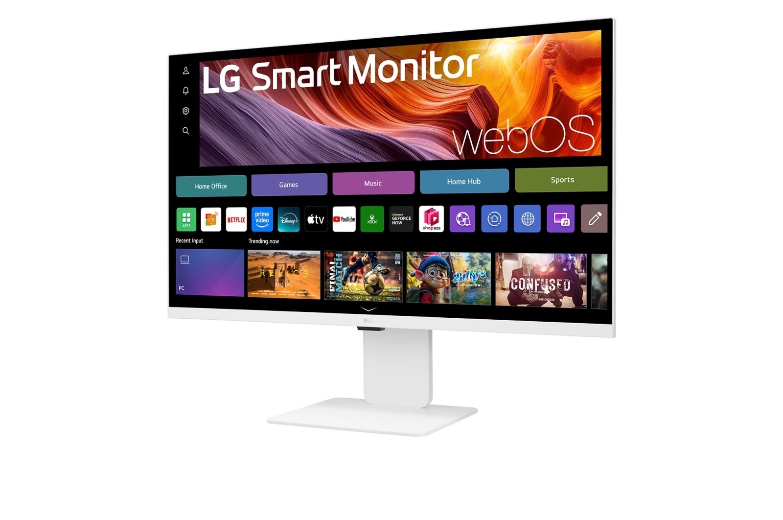 LG 32-Inch 4K UHD IPS Smart Monitor with WebOS & Webcam – White (LG-32U850SA-W) - Image 3