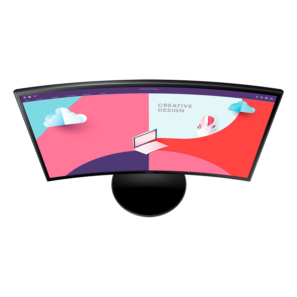 Samsung 24" FHD 4ms 75Hz Curved Monitor - Black (SM-LS24C360EAMXUE) - Image 4