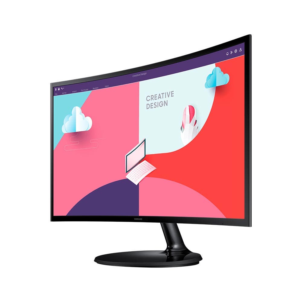 Samsung 24" FHD 4ms 75Hz Curved Monitor - Black (SM-LS24C360EAMXUE) - Image 3