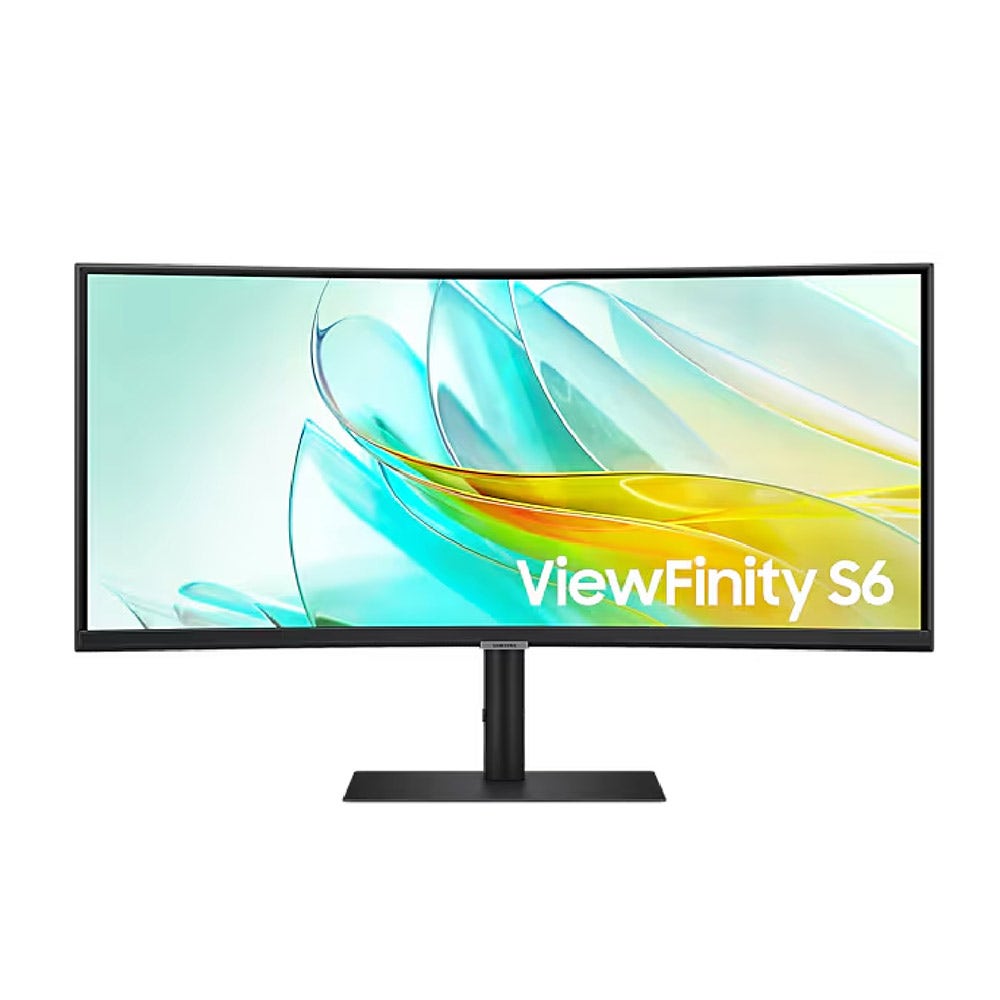 Samsung ViewFinity S6 S65UC 34" Ultra-WQHD 100Hz AMD FreeSync USB Type-C Curved Monitor - Black [SM-LS34C650UAMXUE]