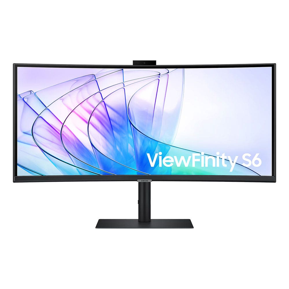 Samsung ViewFinity S6 S65VC 34" Ultra WQHD 100Hz USB Type-C Curved Monitor - Black [SM-LS34C650VAMXUE]