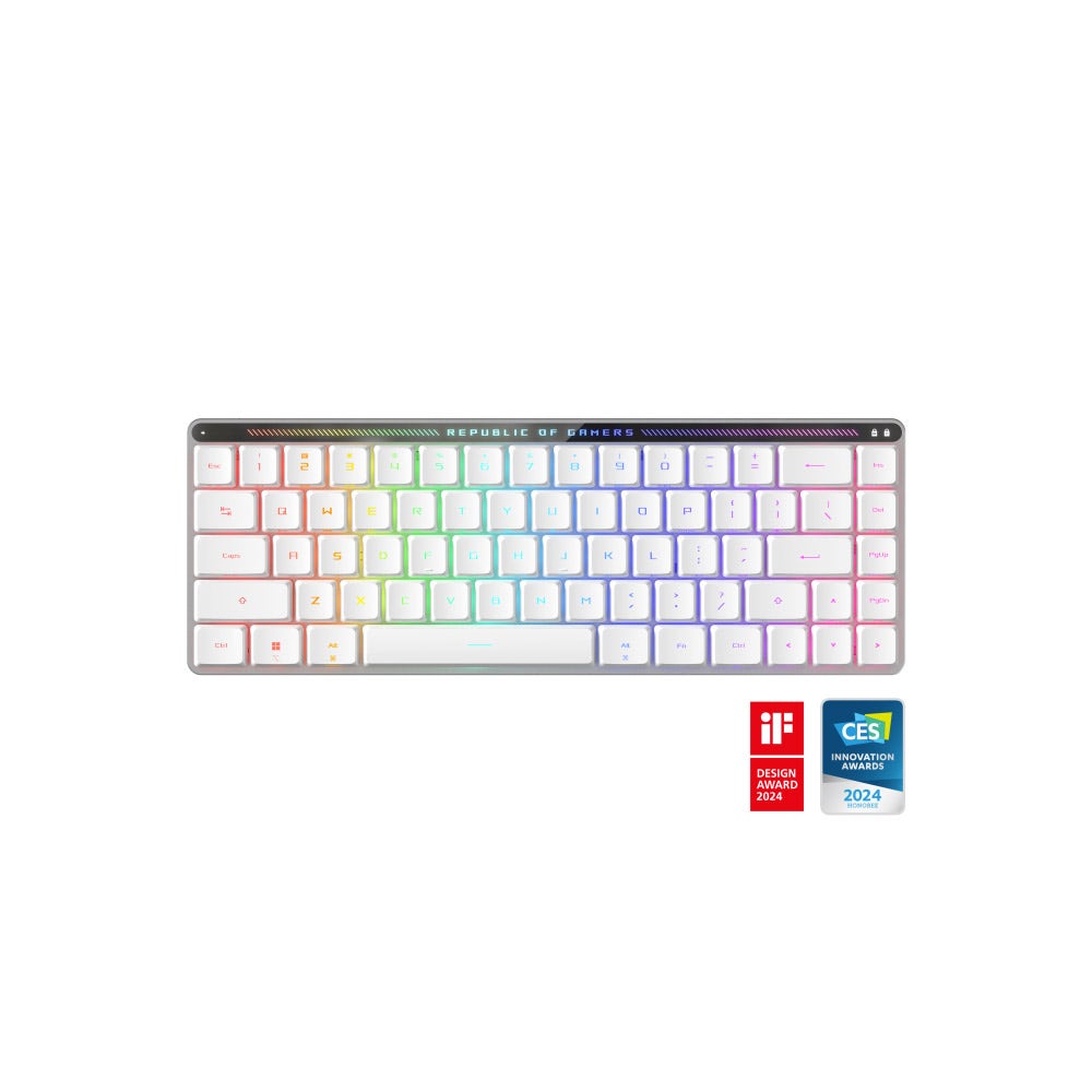 ASUS M603 ROG Falchion RX Low Profile English/Arabic Wireless Gaming Keyboard - White [90MP03EC-BKCA10]