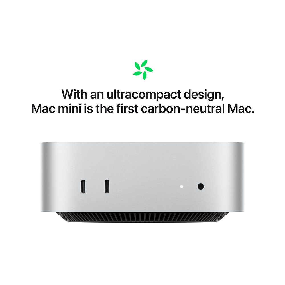 Apple Mac mini (2024) - M4 with 10-core CPU,10-core GPU, 16GB RAM 512GB SSD - Silver [MU9E3AB/A] - Image 5