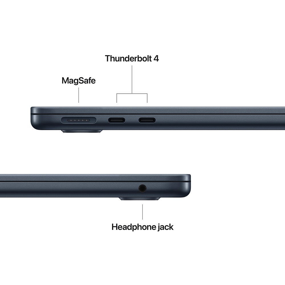 Apple MacBook Air (2025) 13-inch M4 chip with 10-core CPU and 10-core GPU, 24GB RAM, 512GB SSD English - Midnight - Image 7