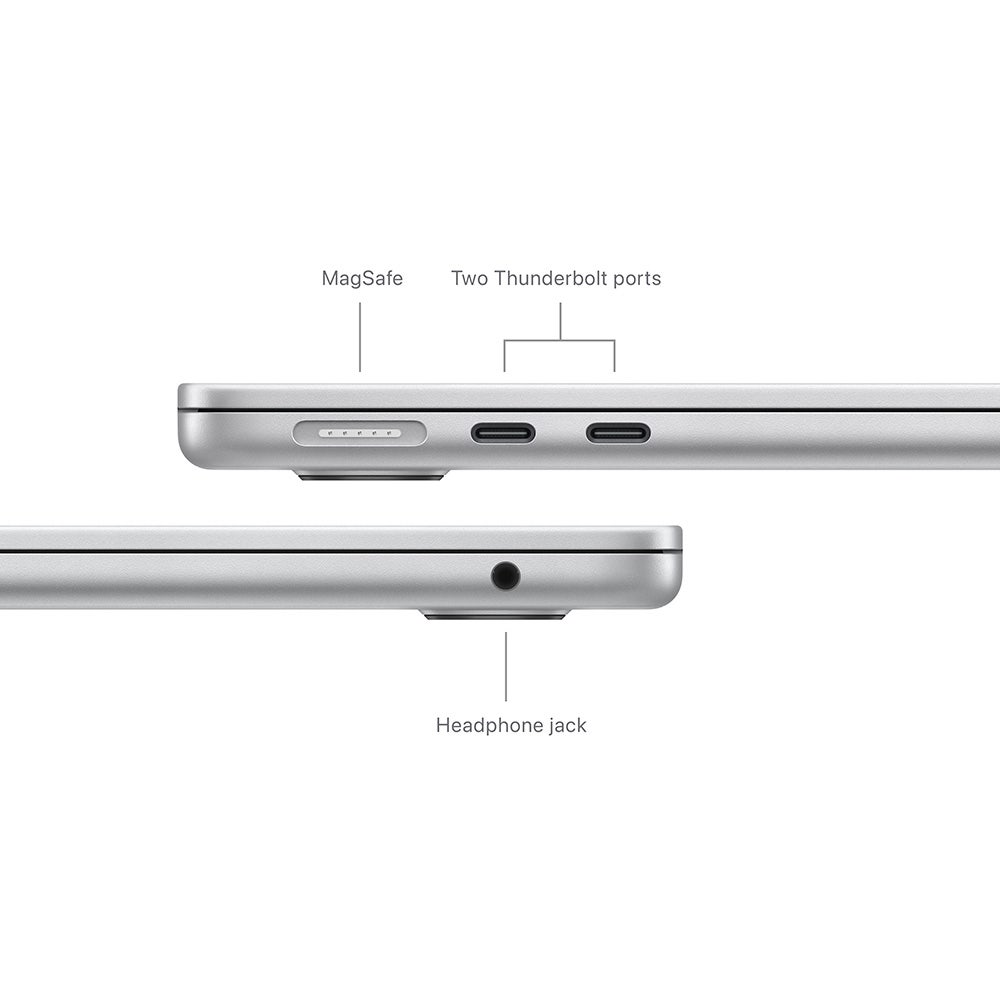 Apple MacBook Air 13", M3 chip with 8-core CPU and 8-core GPU, 8GB, 256GB SSD - Silver ,Arabic - Image 7