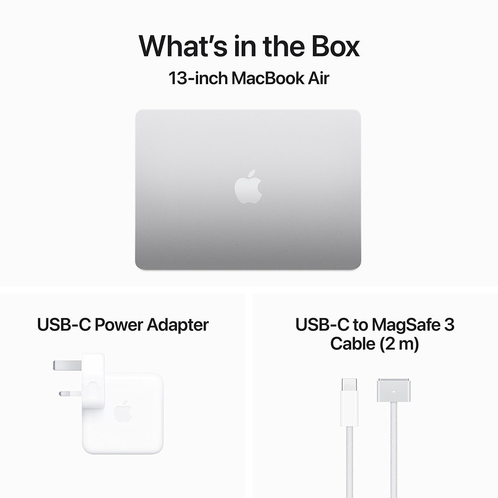 Apple MacBook Air 13", M3 chip with 8-core CPU and 8-core GPU, 8GB, 256GB SSD - Silver ,English - Image 8