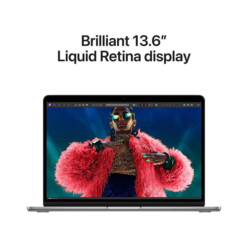 Apple 13-inch MacBook Air With Apple M3 chip with 8-core CPU and 10-core GPU, 24GB RAM 512GB SSD Arabic - Space Grey [MC8M4AB/A] - Image 5