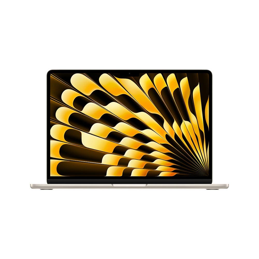 13-inch MacBook Air: Apple M3 chip with 8-core CPU and 10-core GPU, 16GB, 512GB SSD - Starlight ,Arabic