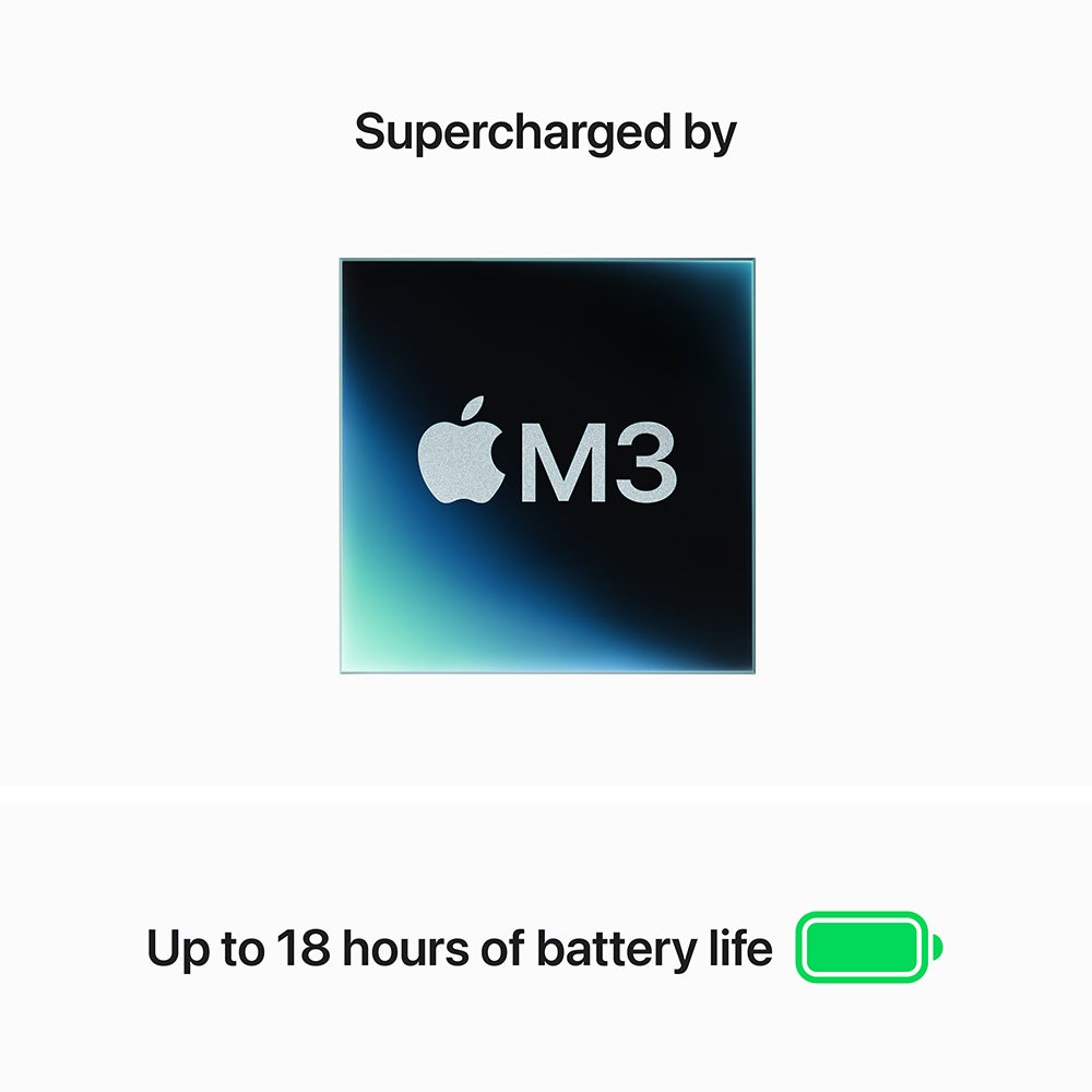 Apple 13-inch MacBook Air With Apple M3 chip with 8-core CPU and 8-core GPU, 16GB RAM 256GB SSD English - Starlight [MC8J4ZS/A] - Image 4