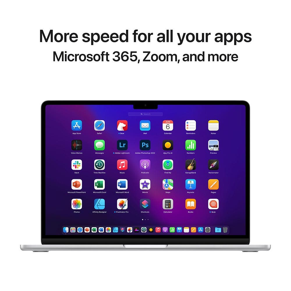 Apple MacBook Air 15-inch (2023), Apple M2 Chip / 8GB RAM / 256GB SSD / 8-core CPU / 10-core GPU / macOS Ventura / English Keyboard / Silver / Middle East Version, [] (MQKR3ZS/A) - Image 6