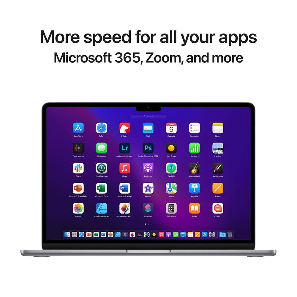 Apple MacBook Air 15-inch (2023), Apple M2 Chip / 8GB RAM / 512GB SSD / 8-core CPU / 10-core GPU / macOS Ventura/ EN- AB Keyboard/ Space Grey / Middle East Version, [] (MQKQ3AB/A) - Image 5