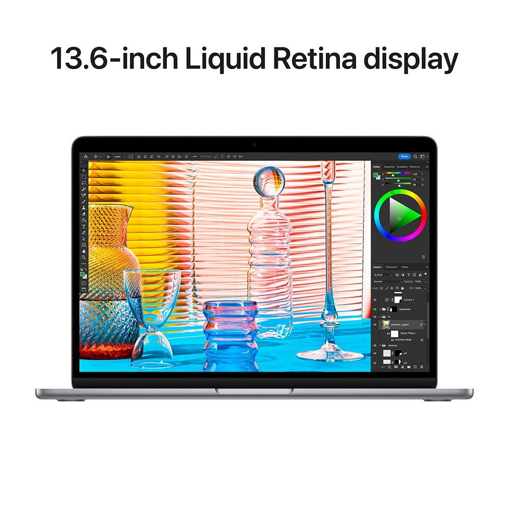 Apple MacBook Air 15-inch (2023), Apple M2 Chip / 8GB RAM / 512GB SSD / 8-core CPU / 10-core GPU / macOS Ventura/ EN- AB Keyboard/ Space Grey / Middle East Version, [] (MQKQ3AB/A) - Image 8