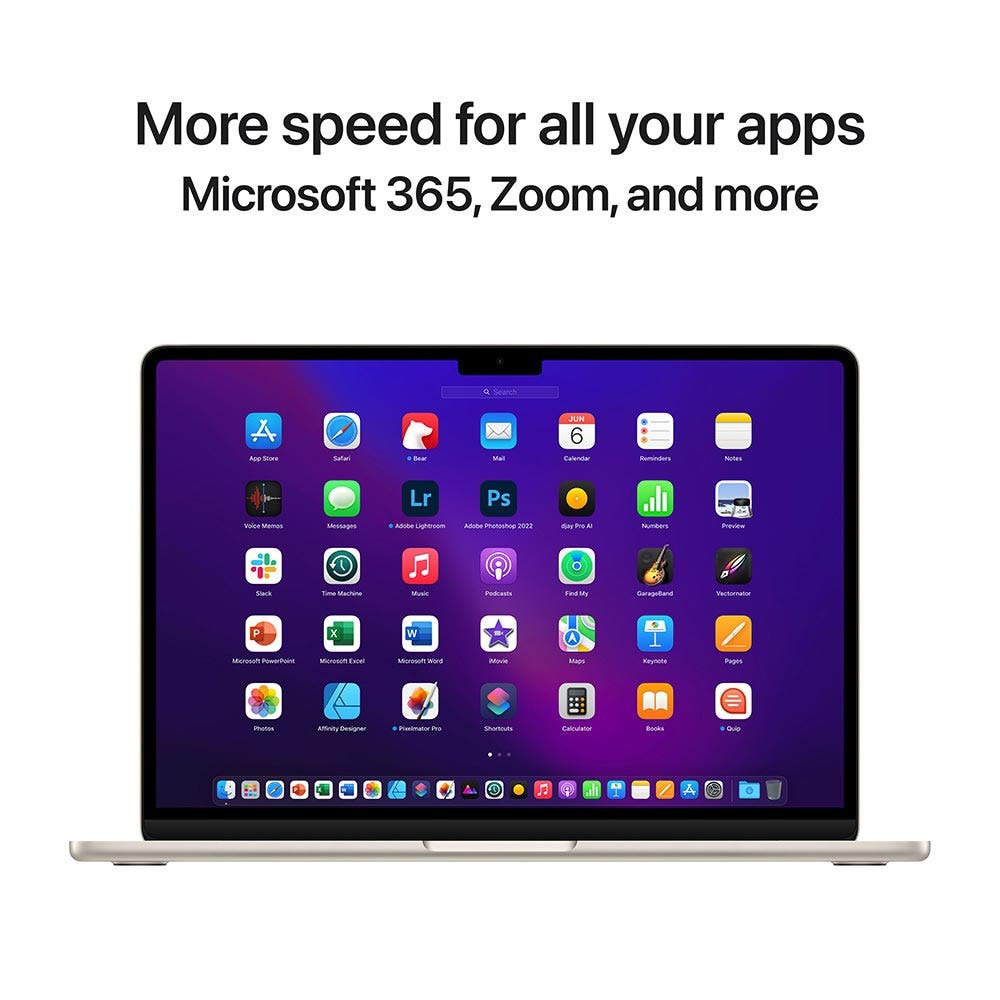 Apple Macbook Air 15-inch (2023), M2 Pro chip with 8 Core CPU 512GB 10 Core GPU Starlight English/Arabic Keyboard (MQKV3AB/A) - Image 6
