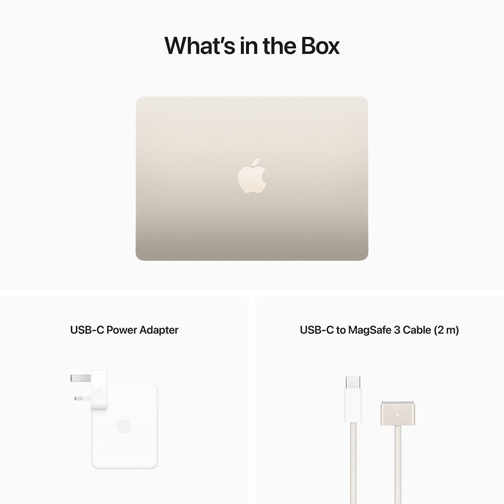 Apple Macbook Air 15-inch (2023), M2 Pro chip with 8 Core CPU 256GB 10 Core GPU Starlight English/Arabic Keyboard (MQKU3AB/A) - Image 5