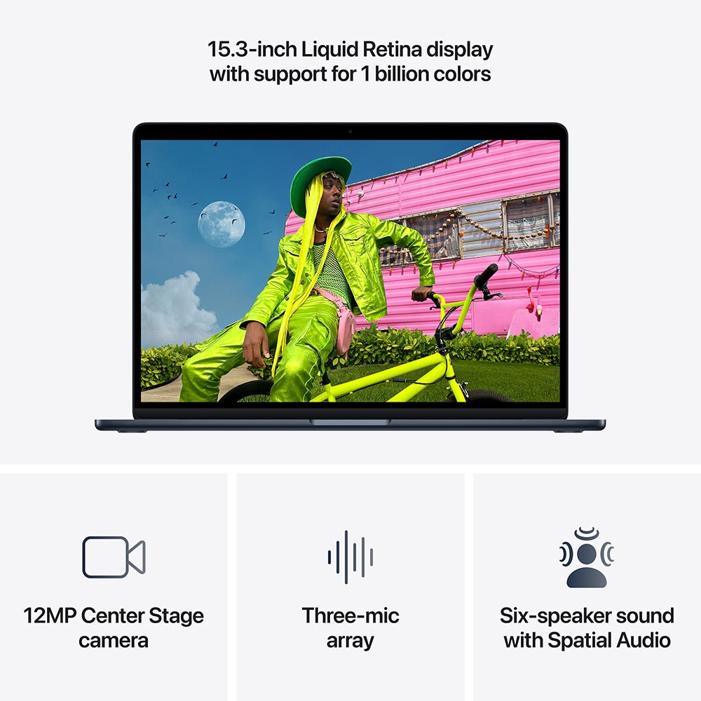 Apple MacBook Air (2026) 15-inch M5 chip with 10-core CPU and 10-core GPU, 24GB RAM, 1TB SSD English – Midnight (MDVN4ZS/A) - Image 5