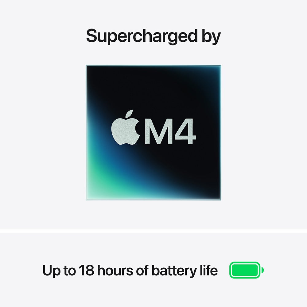 Apple MacBook Air (2025) 15-inch M4 chip with 10-core CPU and 10-core GPU, 16GB RAM, 256GB SSD Arabic - Midnight - Image 4