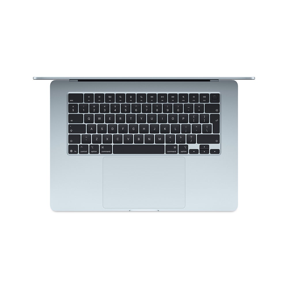 Apple MacBook Air (2025) 15-inch M4 chip with 10-core CPU and 10-core GPU, 24GB RAM, 512GB SSD English - Sky Blue - Image 2