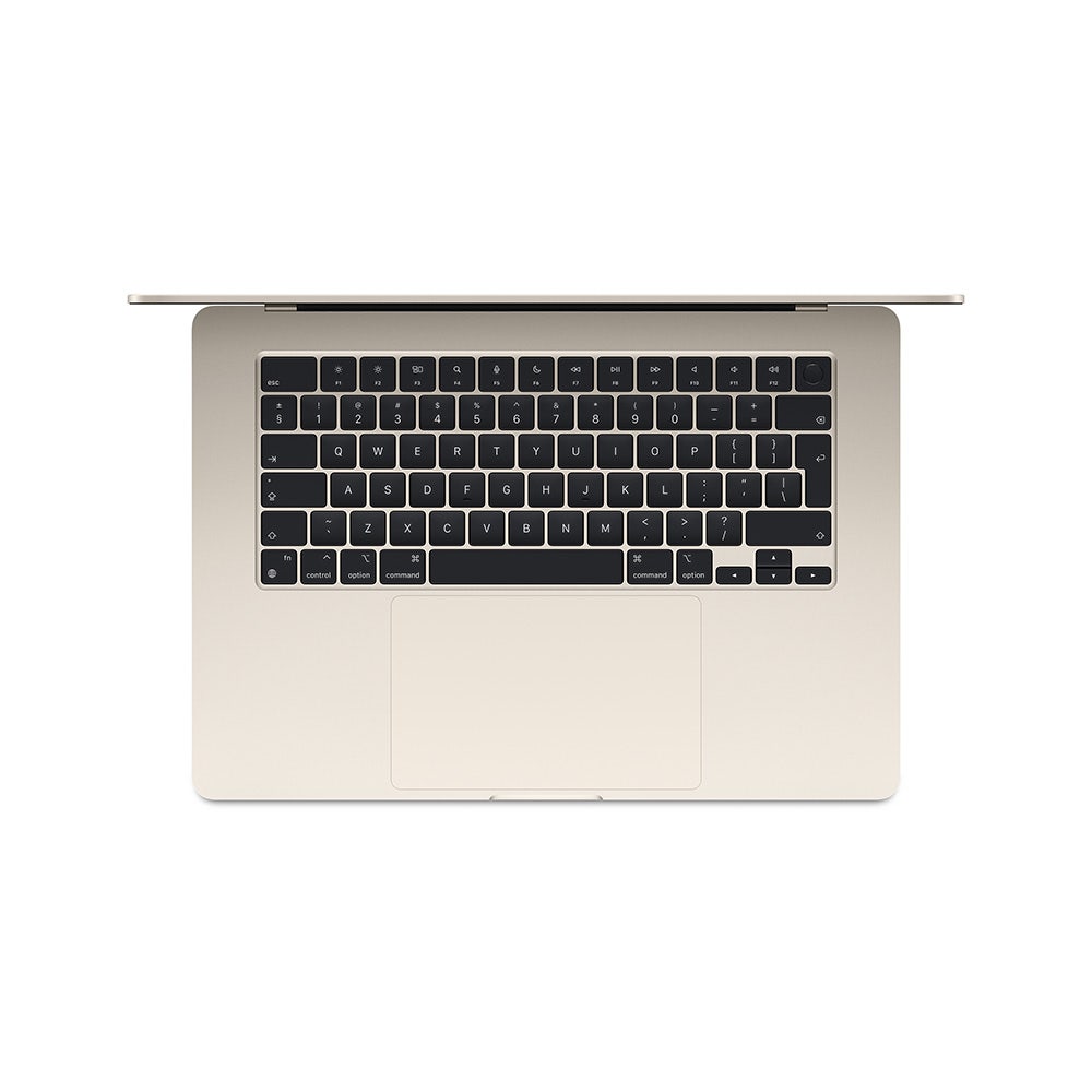 Apple MacBook Air 15", M3 chip with 8-core CPU and 10-core GPU, 8GB, 256GB SSD - Starlight ,Arabic - Image 2