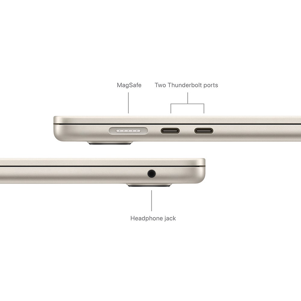 15-inch MacBook Air: Apple M3 chip with 8-core CPU and 10-core GPU, 16GB, 512GB SSD - Starlight ,English - Image 7