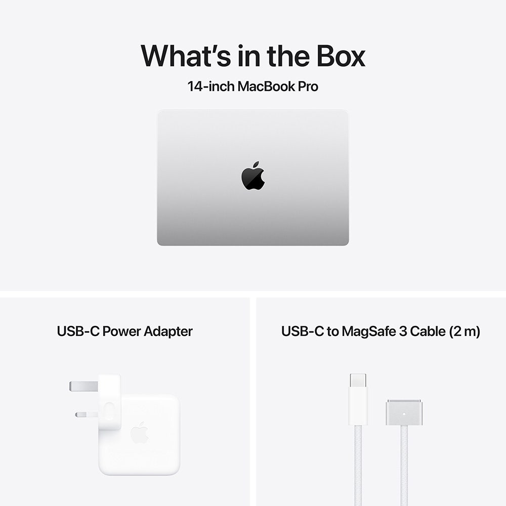 Apple Macbook Pro 14-inch (2024) - M4 Chip With 10-Core CPU,10-core GPU, 16GB RAM 512GB SSD, Arabic - Silver [MW2W3AB/A] - Image 8