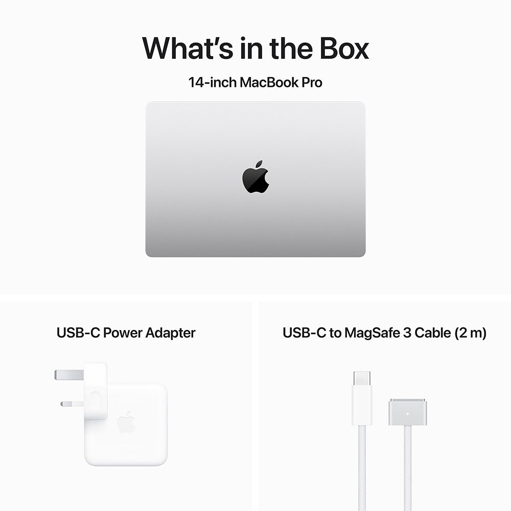 Apple MacBook Pro M3 Pro chip with 12 Core CPU & 18 Core GPU 18GB RAM 1TB SSD 14" Laptop English Keyboard - Silver (MRX73ZS/A) - Image 8
