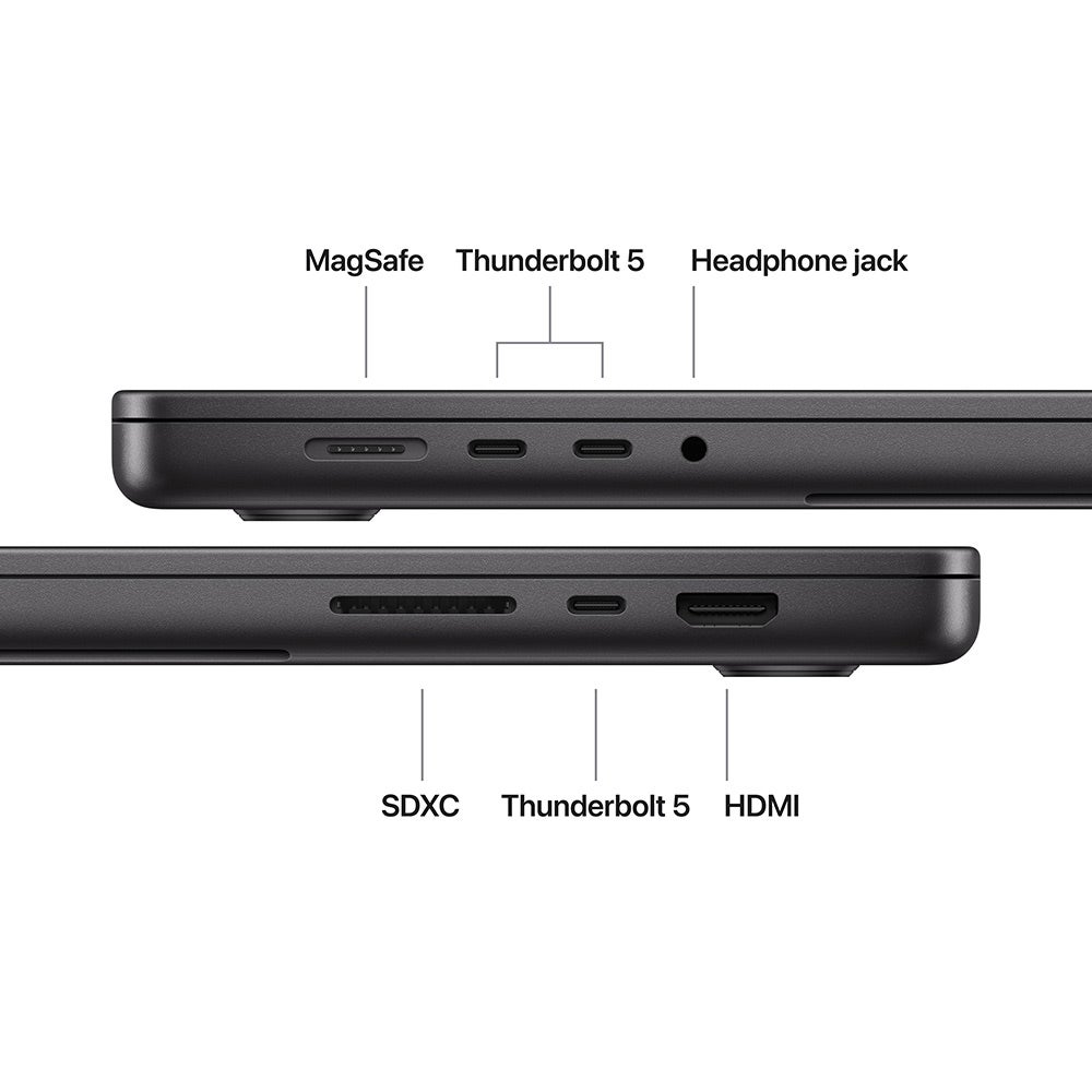 Apple MacBook Pro (2026) 16-inch M5 Pro chip with 18-core CPU and 20-core GPU, 24GB RAM, 1TB SSD Arabic – Space Black (MGEA4AB/A) - Image 7