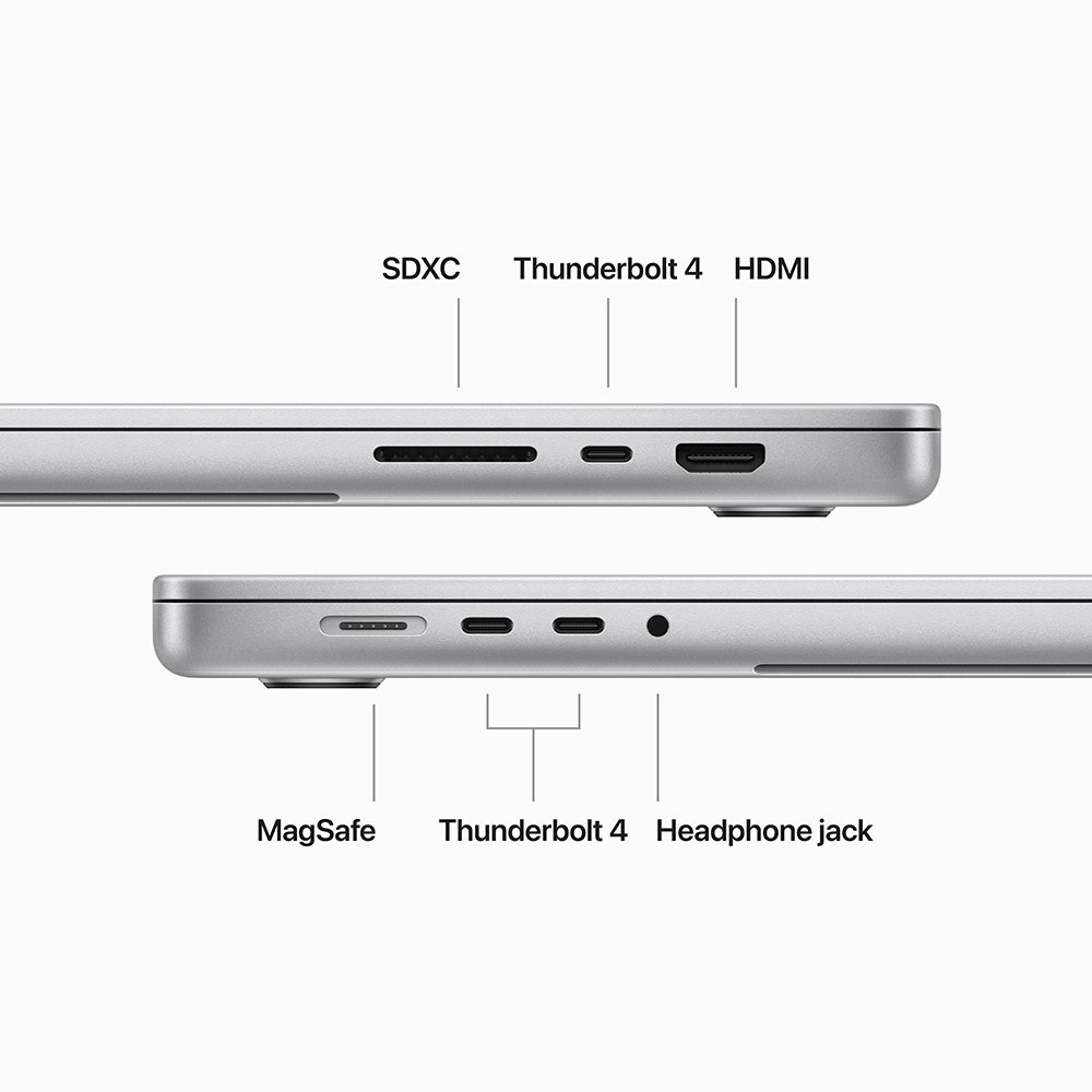 Apple MacBook Pro M3 Pro chip with 12 Core CPU & 18 Core GPU 18GB RAM 512GB SSD 16" Laptop English Keyboard - Silver (MRW43ZS/A) - Image 5