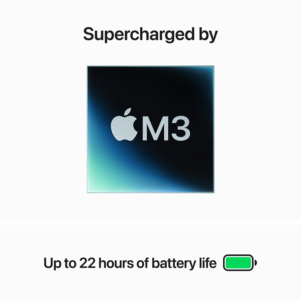 Apple MacBook Pro M3 chip with 8 Core CPU & 10 Core GPU 8GB RAM 1TB SSD 14" Laptop English & Arabic Keyboard - Silver (MR7K3AB/A) - Image 4