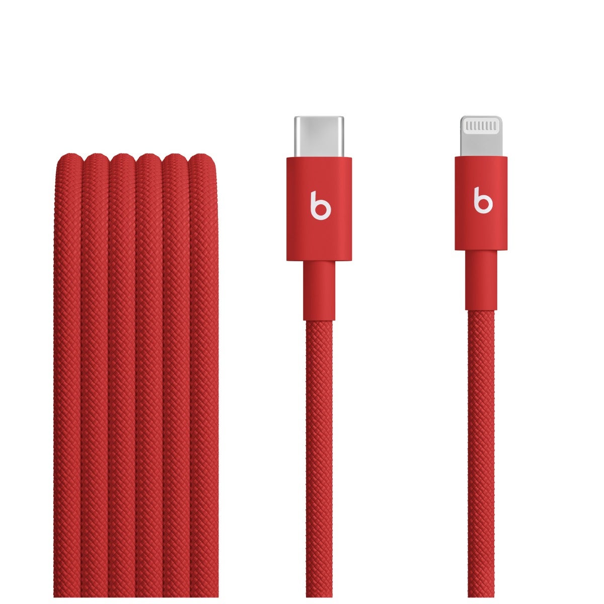 Beats USB-C to Lightning Woven Cable (1.5 m / 5 ft.) - Rapid Red (MFEH4EE/A)
