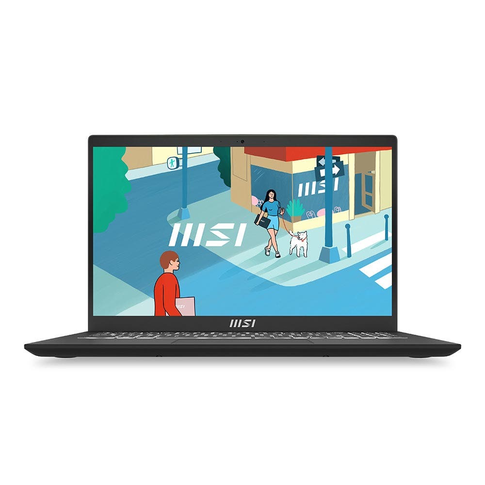 MSI Modern 15 B12MO Intel Core i5-1235U 8GB RAM 512GB SSD Shared Graphics 15.6" FHD Win 11 Home Laptop - Classic Black [MODERN15-9S7-15H112-1022]