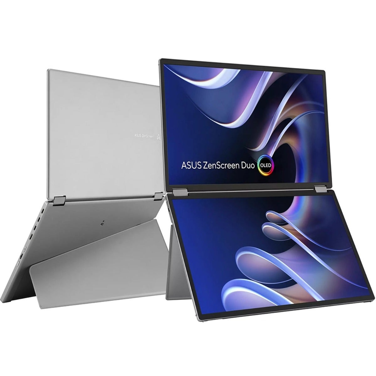 ASUS ZenScreen Duo OLED MQ149CD - Dual 14-inch, 16:10, 1920x1200 FHD 360° Foldable Portable Monitor