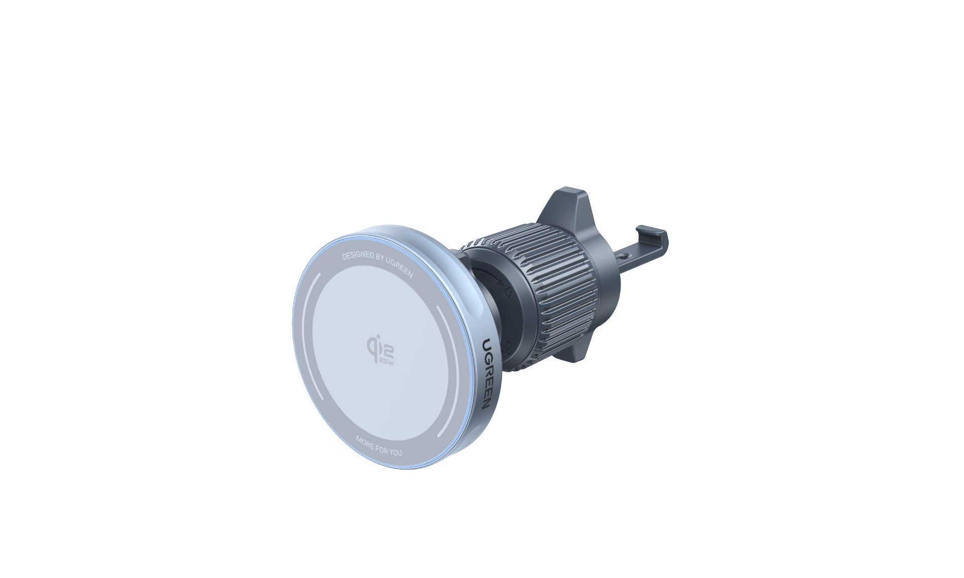 Ugreen W758 Wireless Magnetic Car Charger 5 Watts - Space Gray (W758-55967) - Image 3