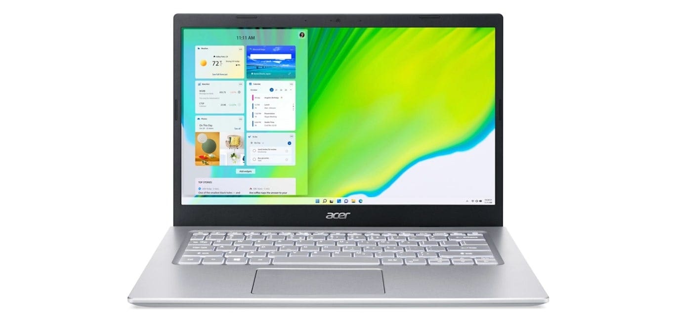 Acer Aspire 5, Core i5- 113G57, 8GB RAM, 51GB SSD, NVIDIA GEFORCE MX 350 2GB Graphics, 14" Laptop, Silver