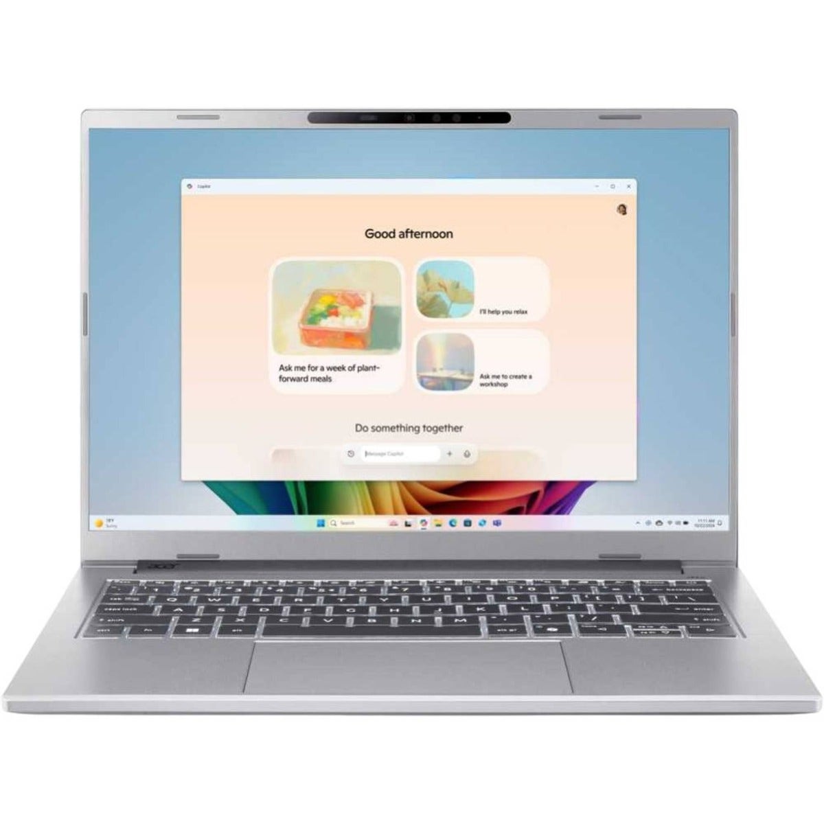 Acer Aspire Intel Core Ultra 7-256V 16GB RAM 1TB SSD Shared Graphics 14 inch WUXGA Windows 11 Home Laptop - Iron (A14-53M-72XV-NX.JNQEM.002)