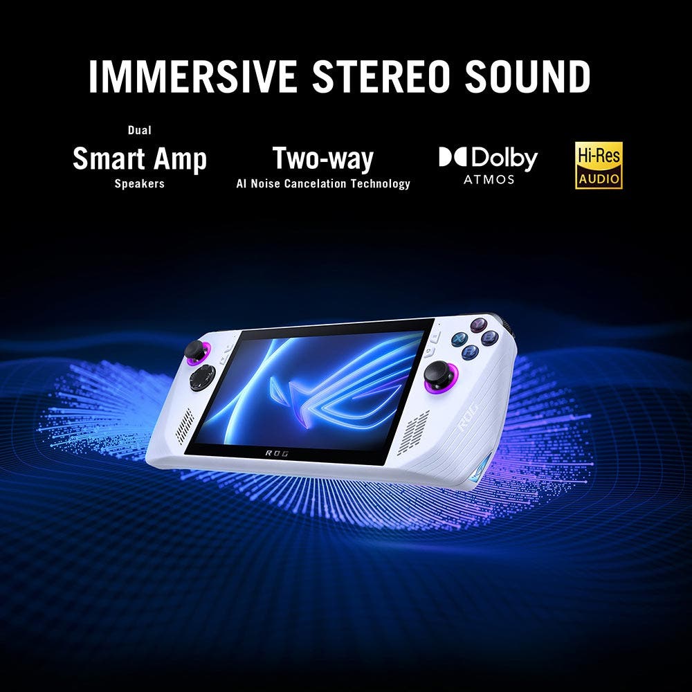 ASUS ROG ALLY RC71L GAMING HANDHELD /AMD Z1 PROCESSOR/16GB RAM/512GB SSD/ 7" FHD 120HZ 1080P/WIN11 HOME/WHITE (RC71L-ROG-ALLY-NH019W) - Image 8