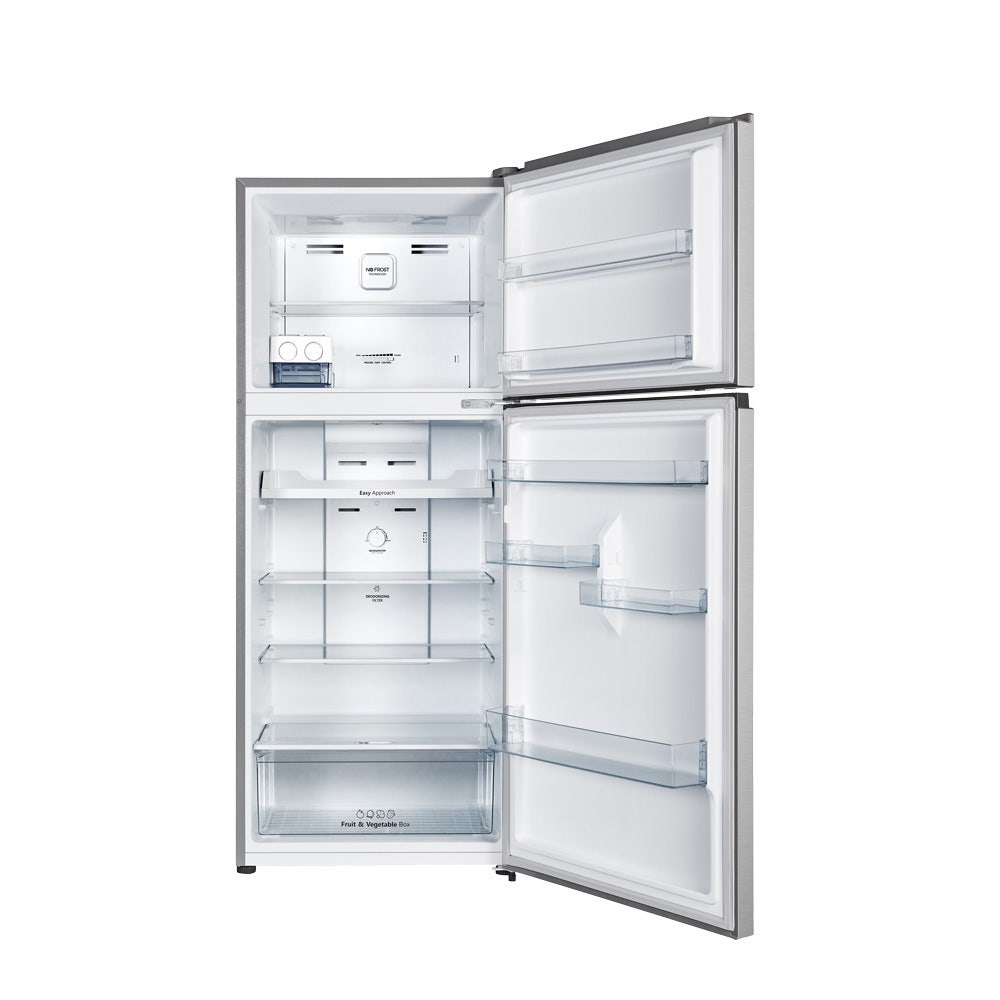 Hisense Top Mount Refrigerator 375 Liters - Stainless Steel (RT488N4ASU1) - Image 4