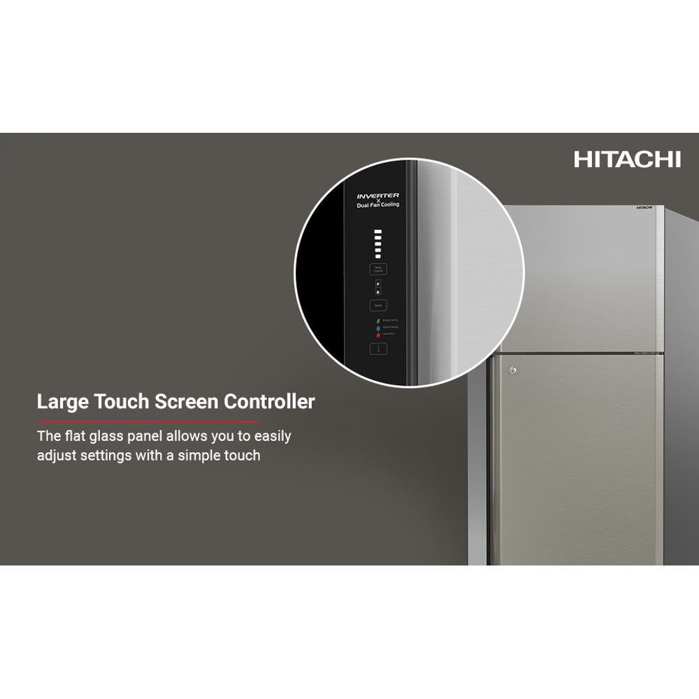 Hitachi Top Mount Refrigerator 710 Liters - Brilliant Silver (RV710PUK7KBSL) - Image 4