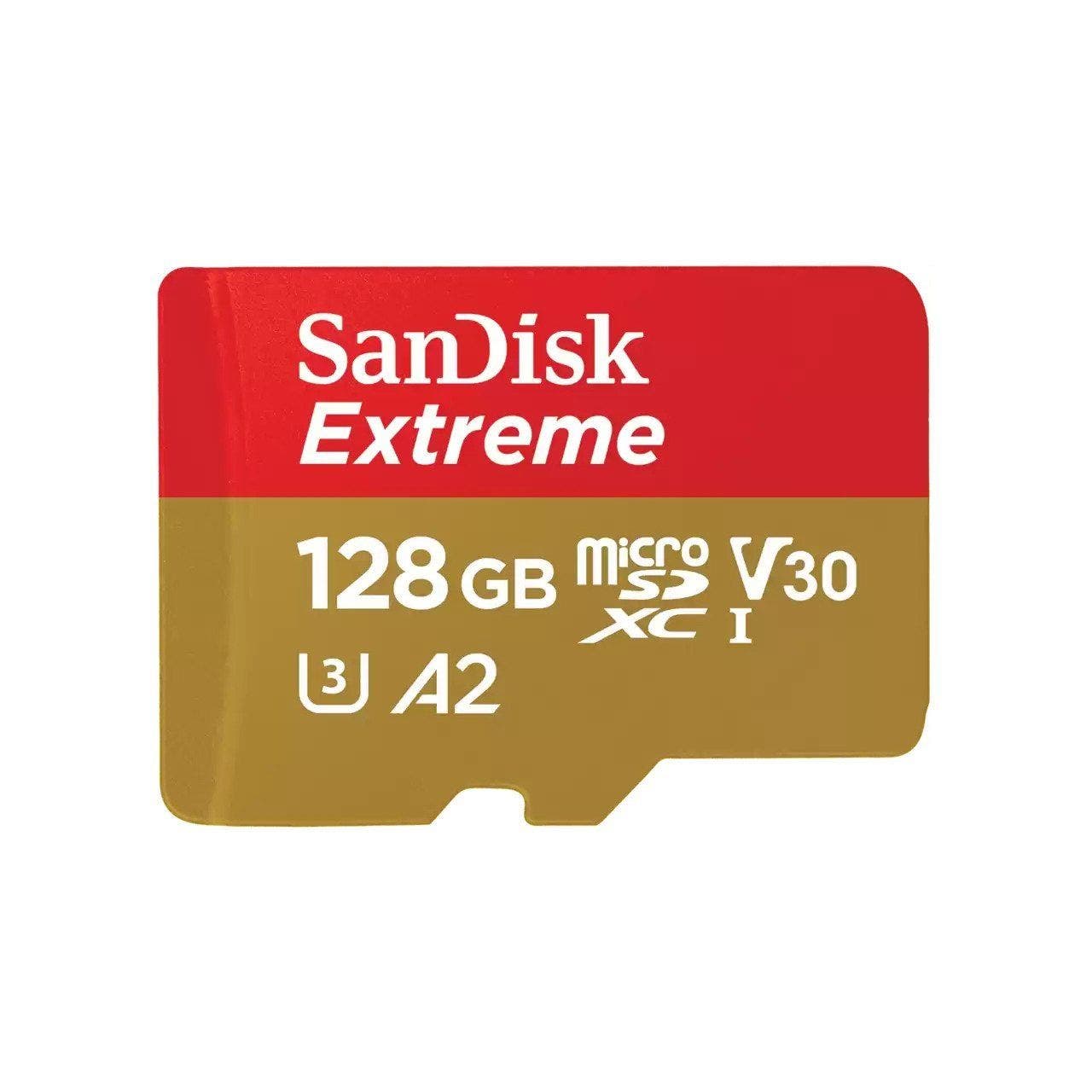 SanDisk Extreme microSDXC UHS-I Card 128GB (SDSQXAA-128G-GN6MN)