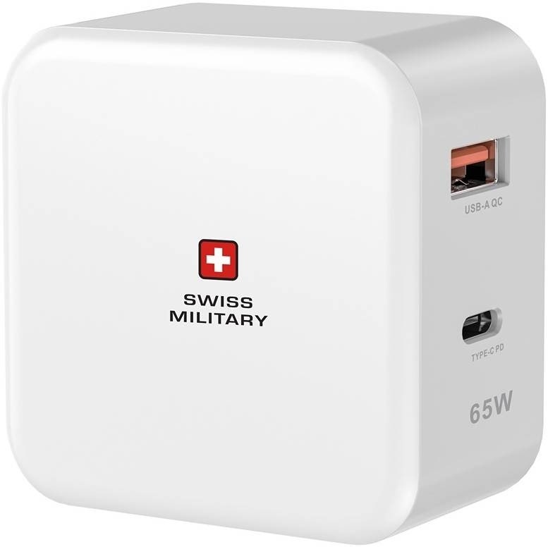 Swiss Military Power House PD AC-Charger 65W, White (SM-AC-PH65W-WHI)